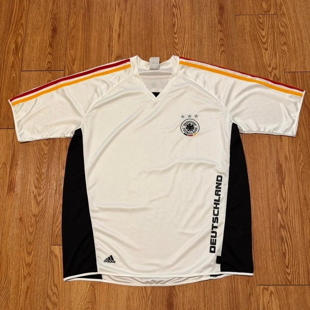 Germany Adidas Men's Jersey Shirt 2006 Training Kit White Size Large